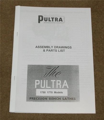 Pultra micro lathes parts list - lathes,